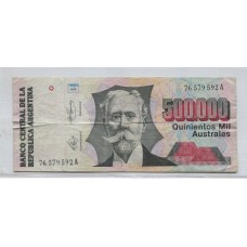 ARGENTINA COL. 730a BILLETE DE $ 500.000 PICK 338